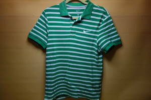 NIKE Nike polo-shirt green × white size (S)