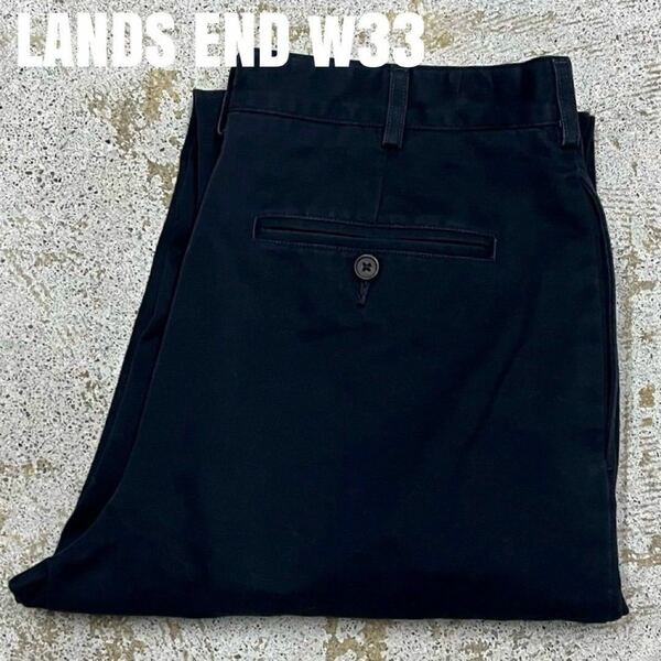 ＊7332 LANDS END ランズエンド　チノパン　スラックス　w33