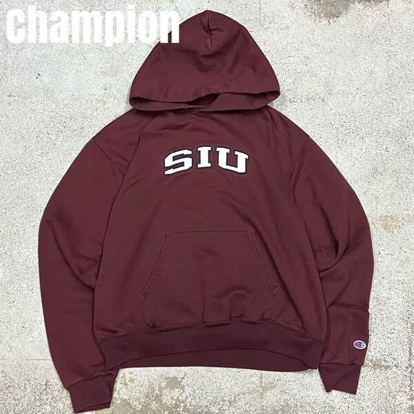 *7286 Champion チャンピオン 目付き カレッジロゴ パーカー