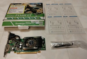 NVIDIA GeForce 9400GT 512MB グラフィックボード 付属のLPブラケット＆SPDIFケーブル有り　LEADTEK PX9400 GT