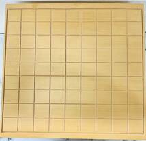 2-2【現状品】山上作 将棋駒 黄揚水無瀬 将棋盤厚み12.4㎝_画像2