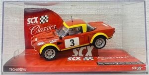 ☆-11【現状品】TECNITOYS SCX クラシック FIAT124 Spyder 1/32 REF61890 スロットカー 動作未確認