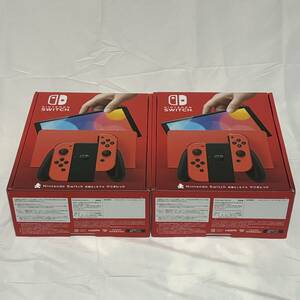 【新品2台】Nintendo Switch（有機ELモデル）マリオレッド 本体 (即決 送料無料 ニンテンドースイッチ 任天堂)