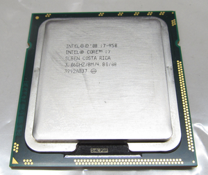 送料120円/Intel Core i7-950 SLBEN 3.06GHZ/8M/4.80/08/LGA1366 4コア 8スレッド