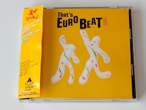 That's EUROBEAT VOL.8 帯付CD ALFA 32XB318 88年盤,ハレルヤ,星の子供たち,Michael Fortunati,Giorgia Morandi,Eddy Huntington,Lilac