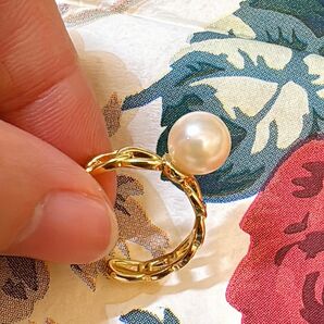 アコヤ真珠の指輪 本真珠リング パールリング　②