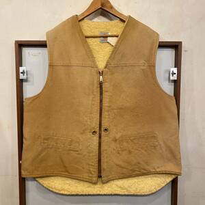 80s 90s Carhartt USA製 ボアベスト カーハート キャンバス デトロイト コットン vintage ヴィンテージ　ジャケット ブルゾン コート ＸＬ