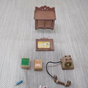 中古品◆シルバニアファミリー 家具【電話&電話台セット】◆元箱無の画像1