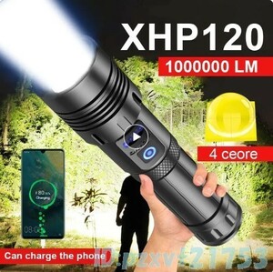 Gh2099: 高品質 xhp120 懐中電灯 100万ルーメン 超強力 Led USB 充電式 ハンドライト ハイパワー ランプ