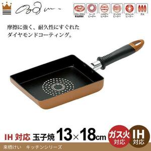 【 新品 】 卵焼き器 ダイヤモンドコート IH対応 フライパン 調理器具 来栖けい くっつかない 厚焼き玉子 お弁当 朝食 軽量 鍋M5-MGKYM2800