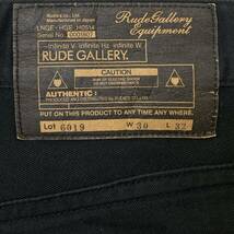 RUDE GALLERY ルードギャラリー 16SS ANKLE CUT PANT ストレッチ スーパー スリム スキニー アンクルカット ブラック パンツ 黒 3_画像4