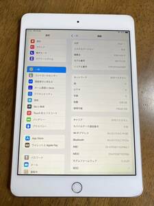 送料無料 docomo Apple iPad mini 第4世代 cellular 128GB シルバー　中古 本体 白ロム SIMフリー