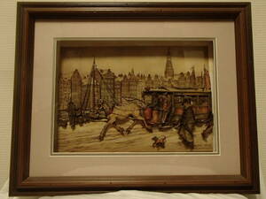 ◇ANTON PIECK アントンピック シャドーボックス Damrak Amsterdam　3D立体画◇