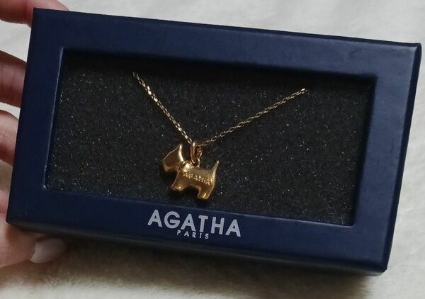 AGATHA ネックレス ゴールド　機内販売　犬