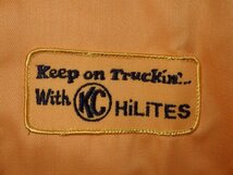 70’S★KC HiLiTES★Keep On Truckin' ワークジャケット★黄S★2★ビンテージ USA ロバート・クラム ヒッピー キープ・オン・トラッキン_画像4