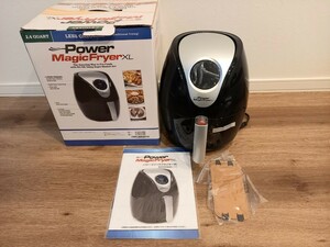 Power Magic Fryer XL パワーマジックフライヤーXL ブラック ノンフライヤー 家電調理器 通電確認済み 保管 未使用 現状品 k822