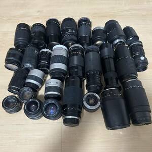 大量28台　カメラレンズ　まとめ売りSIGMA TAMRON Canon PENTAX Nikon MINOLTA FA EF MF Konica takumar asahi opt