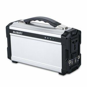 【ジャンク品】suaoki ポータブル電源 S601 200W/20000mAh 正弦波 AC & DC & USBなど出力 ソーラーチャージャー