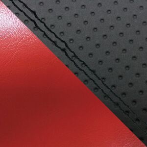 グロンドマン GH5566YC84SW10 国産シートカバー 張替タイプ エンボス黒・赤(ツートン)/黒ダブルステッチ FZ1フェザー タンデム(リア側)