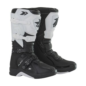 DFG DG0400-102-041 フレックスブーツ ブラック/ホワイト 27.0cm バイクオフロード 靴 通気性
