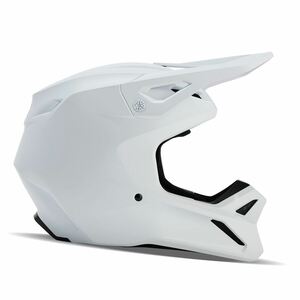 ダートフリーク FOX 31369-067-S V1ヘルメット ソリッド マットホワイト バイク ライディング 頭 防具 保護 フルフェイス