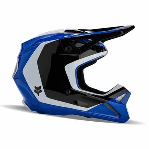 ダートフリーク FOX 31370-002-M V1ヘルメット ニトロ ブルー M バイク ライディング 頭 防具 保護 フルフェイス