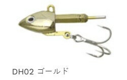 エコギア パワーダートヘッド DH02 ゴールド 20g タチウオ 2個入 仕掛け 疑似餌 ルアー フック 針 釣り つり