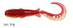 エコギア キジハタグラブ 365 赤金 4.5インチ レギュラーマテリアル ハタ系 8個入 仕掛け 疑似餌 ルアー ワーム 釣り つり