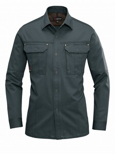 バートル 8093 長袖シャツ クーガー 4Lサイズ 春夏用 メンズ 防縮 綿素材 作業服 作業着 8091シリーズ