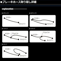 アドレス110 98-03 メッシュ ブレーキホース フロント ACパフォーマンス アクティブ 32057130S_画像3