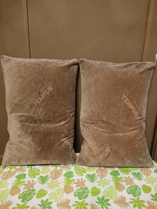 11XA02091 ◆TEMPUR/テンピュール COMFORT PILLOW/コンフォートピロー 枕2個セット カバー付き ブラウン 未使用に近い◆