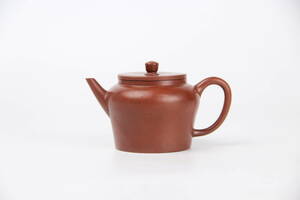 F1010-1 中国 煎茶道具　中国宜興　孟臣 款　朱泥　急須　紫砂壺　唐物　茶壺　小壺