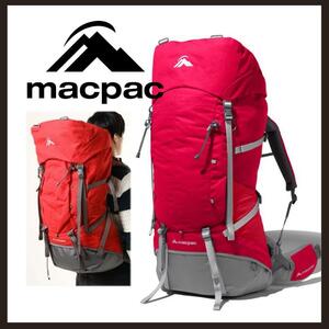 ○★新品 未使用 MACPAC カスケード65 バックパック 定番登山用リュック レッド 2○●