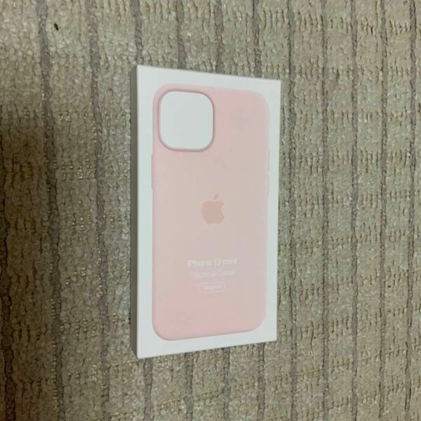 【新品未開封】Apple純正　MagSafe対応　iPhone 13 mini シリコンケース　チョークピンク