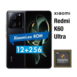 【土日クーポン4000円引】【未使用】Xiaomi Redmi K60 Ultra 12G/256G ブラック Xiaomi.eu ROM 13T Pro