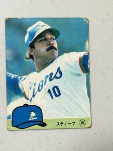 *1984 Calbee Professional Baseball chip s[s tea b] No.76 Seibu lion z*