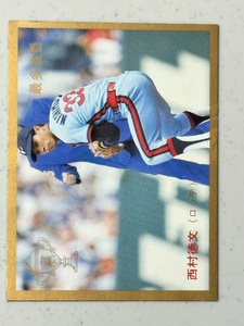 *1987 Calbee Professional Baseball chip s[ west . virtue writing ] No.335 Lotte Orion z*