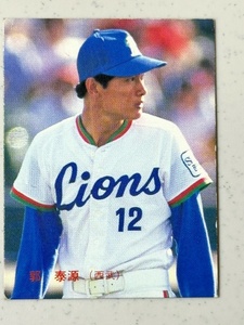 *1986 Calbee Professional Baseball chip s[.. source ] No.215 Seibu lion z*