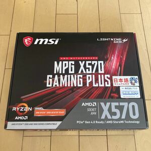 MSI MPG X570 GAMING PLUS ATX マザーボード BIOS起動確認済