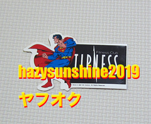 スーパーマン SUPERMAN X フィットネス・クラブ コラボ うちわ & ステッカー STICKER 販促 DC COMIC コミック ティップネス TIPNESS_画像3