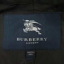 美品 BURBERRY LONDON バーバリー ロンドン ウール チェック ツイード 比翼 ステンカラー ベルト コート 46022_画像6