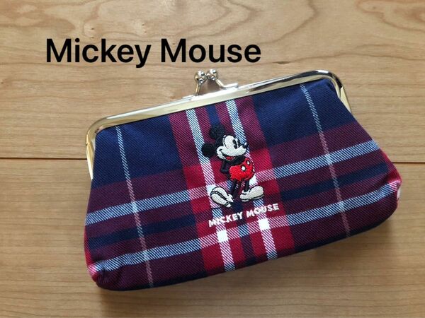 ミッキーマウス　がま口ポーチ　　　　　　　　　　【新品未開封】　Disney かわいいです