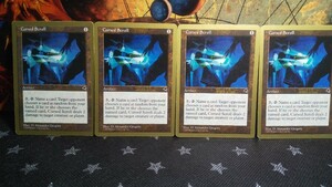 【傷多め】呪われた巻物 4枚セット 金枠 テンペスト 英語版 MTG マジック ザ ギャザリング