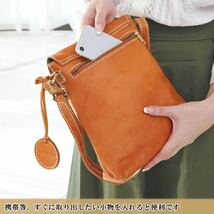 本革 ショルダーバッグ レディース ズッケロ フェス 肩掛け 斜めがけ 小さめ 小さい 軽い 軽量 ミニバッグ ミニショルダー 革 レザー 49641_画像5