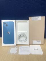 【未開封 新品】Apple iPhone13 128GB ブルー A2631 美品 未使用 Apple Care SIMフリー Pro では無いです_画像5