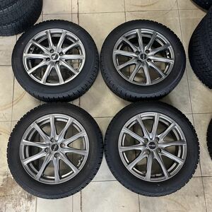 185/60R16 MANARAY EURO SPEED TOYO GARIT ４本 2020年製 4穴 PCD 100 ET +43 6J fitクロススター フリード アクア 美品 バリ山