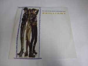 【輸入盤LP】BRILLIANT/The End Of The World 12インチ 45rpm 248550-0