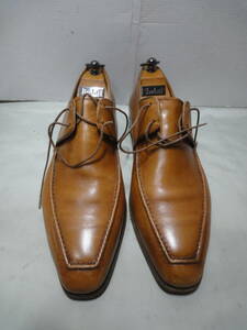 【santoni Berluti MA6135 B1E0E OLD ENGLAND COL.TABACCO ビジネスシューズ サイズ表記8　シューキーパー付き】