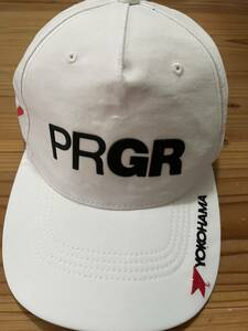 送料込み！PRGR ゴルフキャップ 白 ホワイト プロギア CAP YOKOHAMA RS キャップ 帽子 GOLF ゴルフウェア ヨコハマ