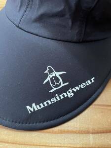 Munsingwear 2WAY ゴルフサンバイザー 黒 ブラック マンシングウェア ゴルフキャップ 日除対策 GOLF ゴルフウェア 帽子 サンバイザー CAP